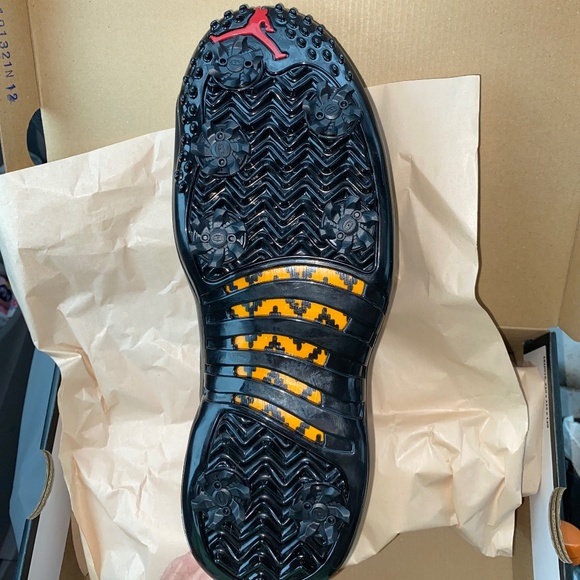 Size 10.5 - Jordan 12 Golf Shoes Taxi